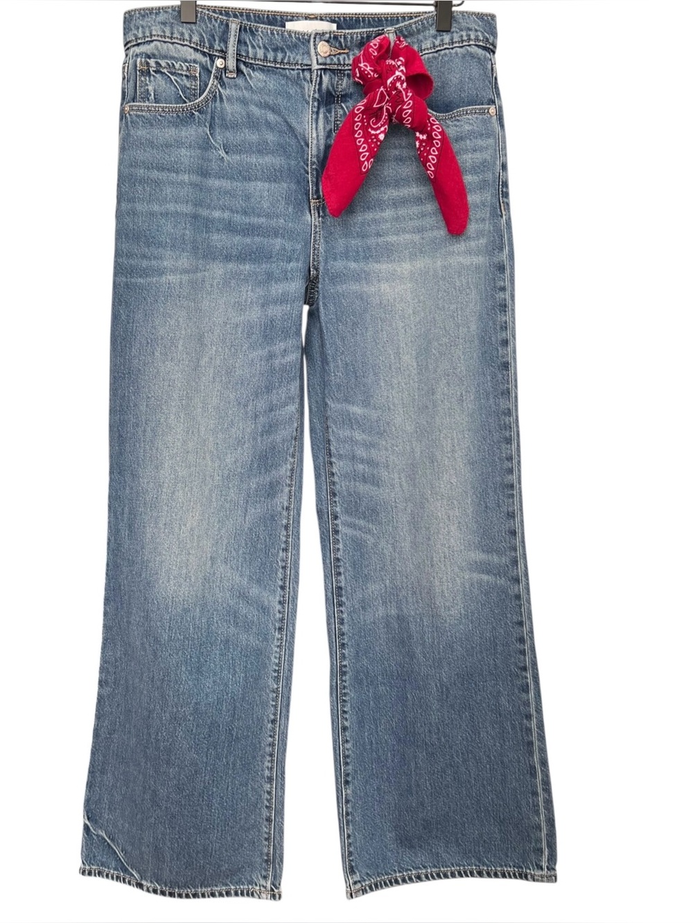 Loft The Mid-Rise Wide Leg Jean Size 28/6